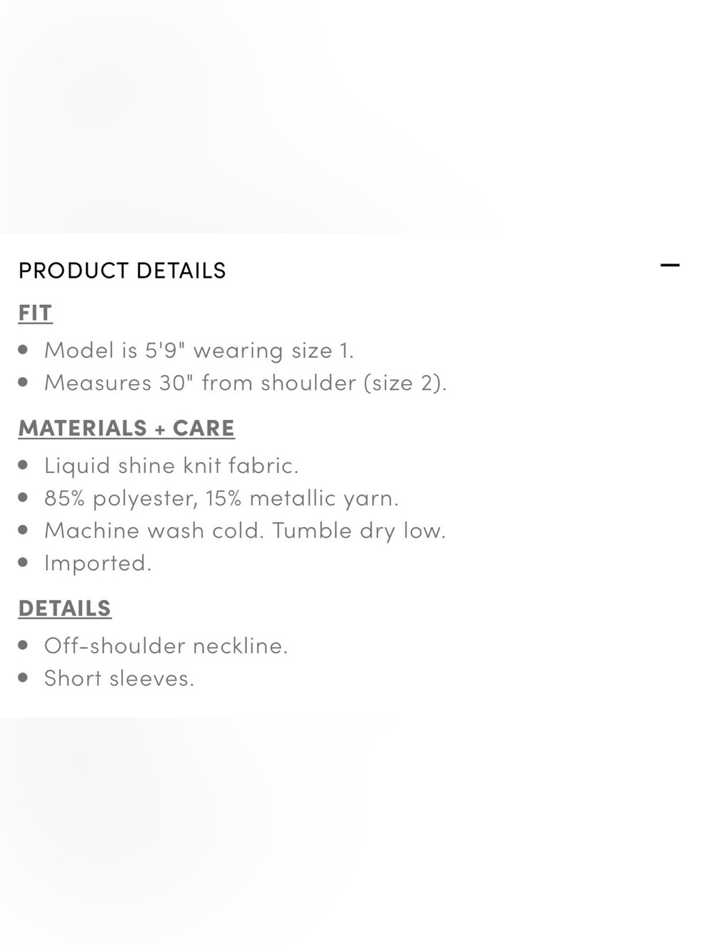 Torrid Liquid Shine Off Shoulder Top Size 1X - Picture 10 of 10